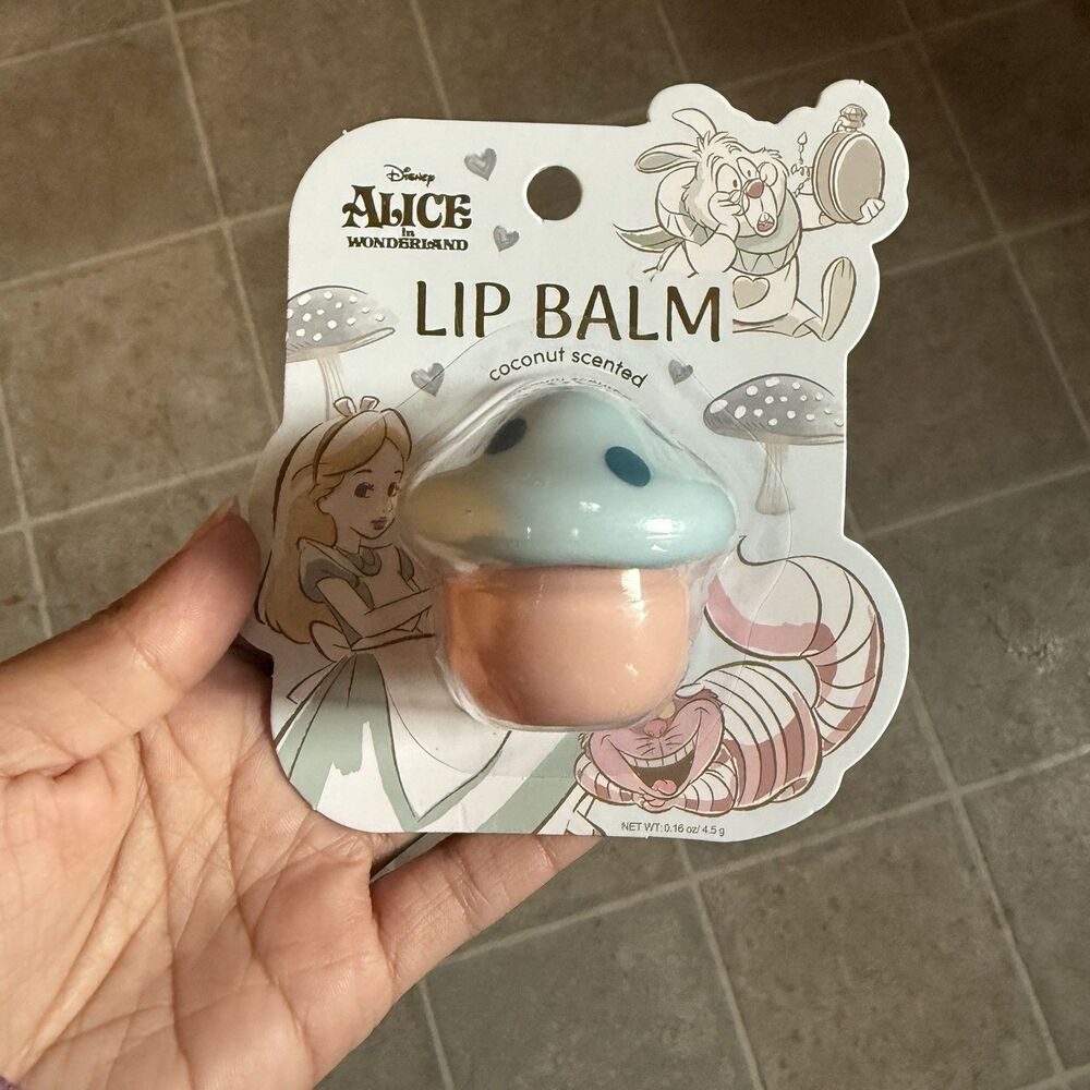 Alice In Wonderland Land Lip Balm Mushroom coconut flavor new gift disney